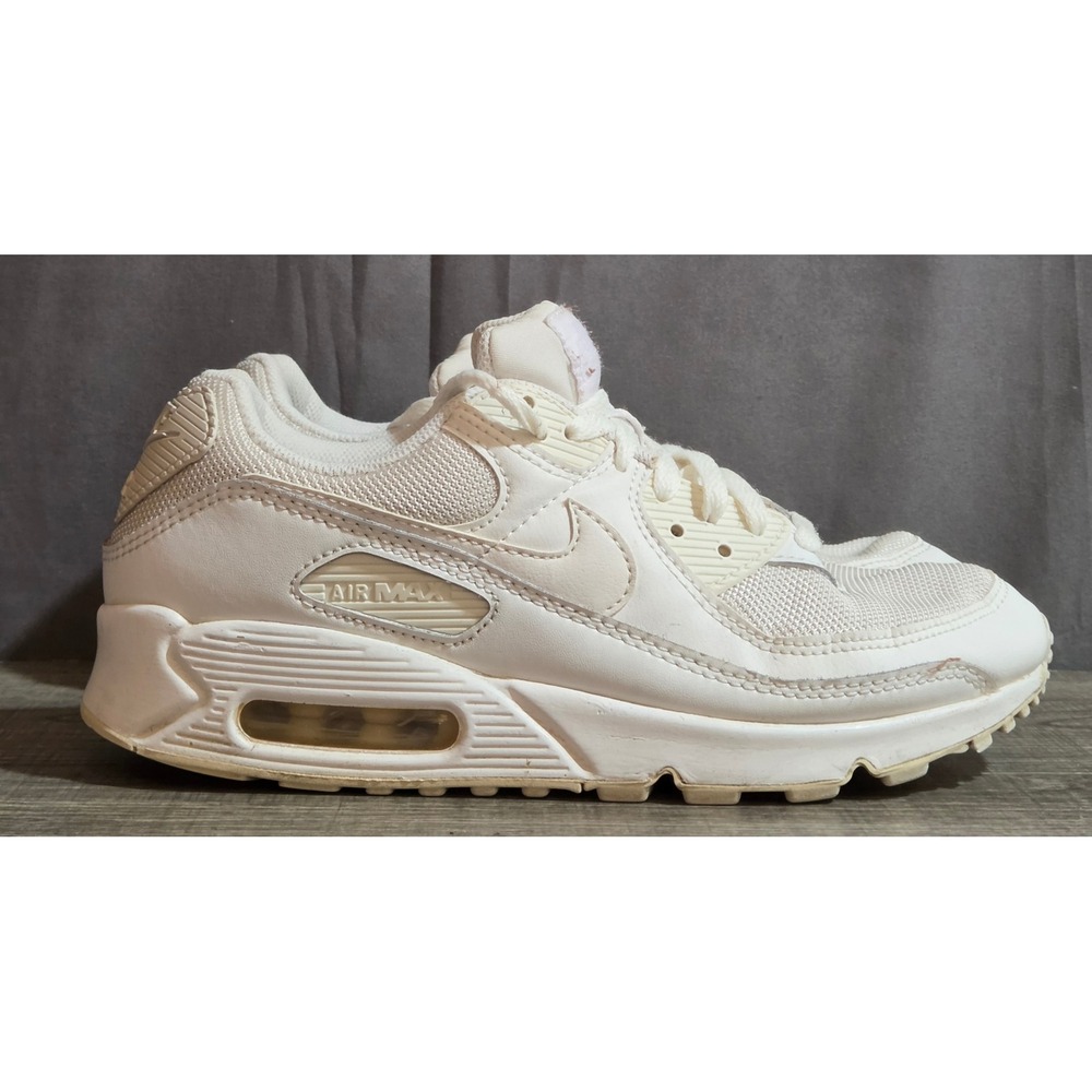 Nike Air Max 90 Athletic Shoes Womens Size 9 White